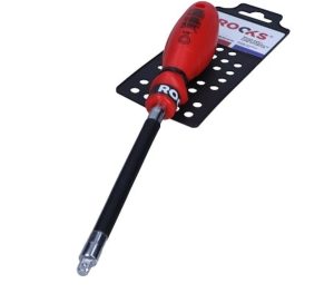 ROOKS Wkrętak giętki z uchwytem na nasadki 1/4" x 265 mm