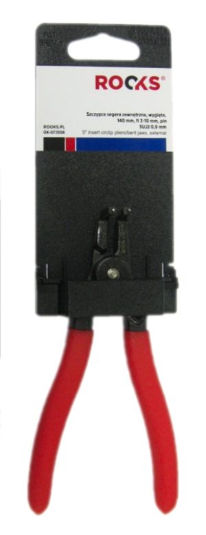 ROOKS Szczypce Segera zewnętrzne wygięte 140 mm
