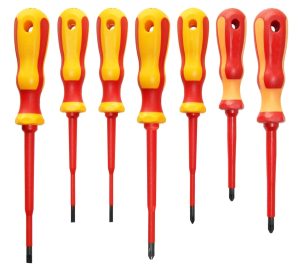 ROOKS Zestaw wkrętaków VDE 2K PLUS SLIM 7 elementów 3 5 4 5 5 PH1 PH2 PLUS PZ1 PLUS FL 5