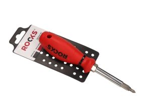 ROOKS MAGIC SCREW wkrętak 8 w 1 z wymiennymi końcówkami PZ1 PZ2 PH1 PH2 T10 T15 5,5 mm 7 mm