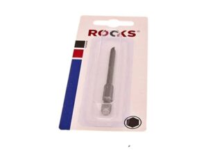 ROOKS Bit płasko-krzyżowy 1/4" x 70 mm PLUS-MINUS TYPE PZ2/FL6 DIN 3126-F6,3 OK-07.2222