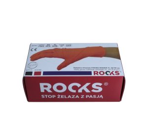 ROOKS Rękawice nitrylowe STRONG ORANGE XL komplet 50 sztuk