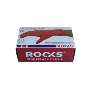 ROOKS Rękawice nitrylowe STRONG ORANGE XXL komplet 50 sztuk
