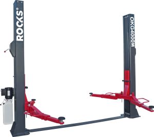 ROOKS Podnośnik dwukolumnowy elektrohydrauliczny 4 t półautomatyczny