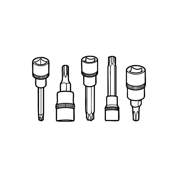 Nasadki, klucze trzpieniowe i akcesoria