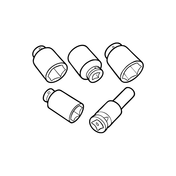 Nasadki udarowe długie