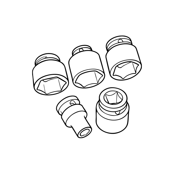 Nasadki udarowe krótkie