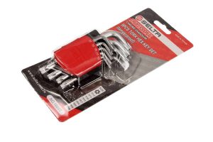 SELTA Zestaw kluczy imbusowych TORX SECURITY w uchwycie 9 elementów TS10-TS50