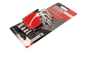 SELTA Zestaw kluczy imbusowych TORX w uchwycie 9 elementów T10-T50