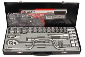 SELTA Zestaw narzędziowy 1/2" z korbką 24 części