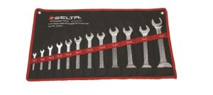 SELTA Zestaw kluczy płaskich w etui 12 elementów 6 x 7 mm - 30 x 32 mm