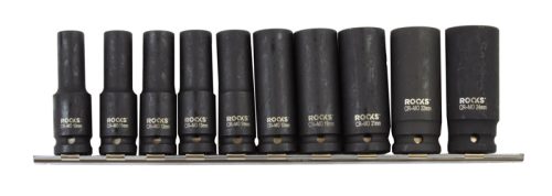 ROOKS Zestaw nasadek udarowych długich 6-kątne 1/2" 10 elementów OK-01.5001