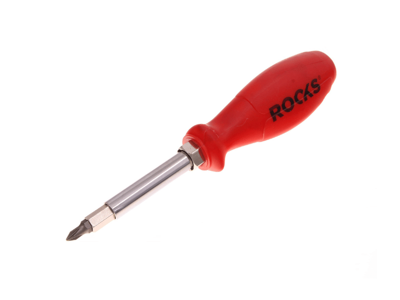 ROOKS MAGIC SCREW wkrętak 8 w 1 z wymiennymi końcówkami PZ1 PZ2 PH1 PH2 T10 T15 5,5 mm 7 mm OK-07.2205
