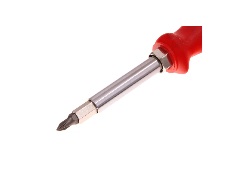ROOKS MAGIC SCREW wkrętak 8 w 1 z wymiennymi końcówkami PZ1 PZ2 PH1 PH2 T10 T15 5,5 mm 7 mm OK-07.2205