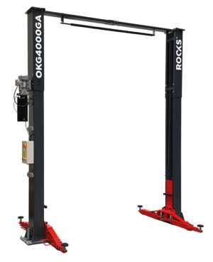 ROOKS Podnośnik dwukolumnowy automatyczny łączony górą 4t 400V