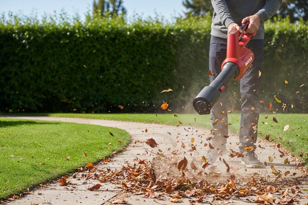 ROOKS dmuchawa do liści w ogrodzie