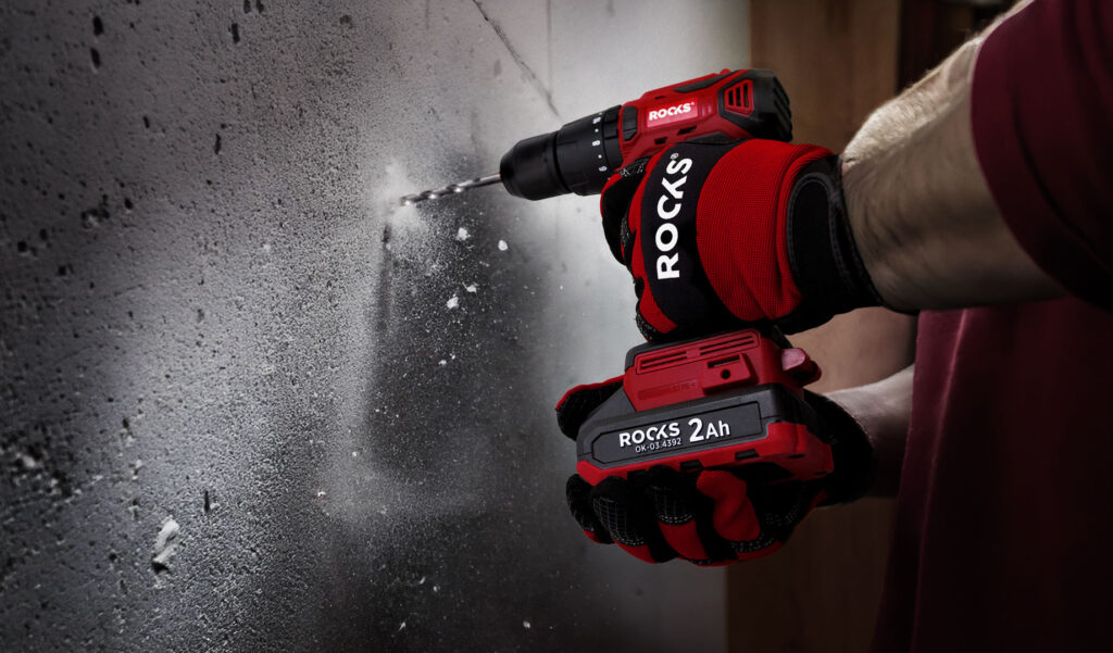 ROOKS wiertarko-wkrętarka z akumulatorem