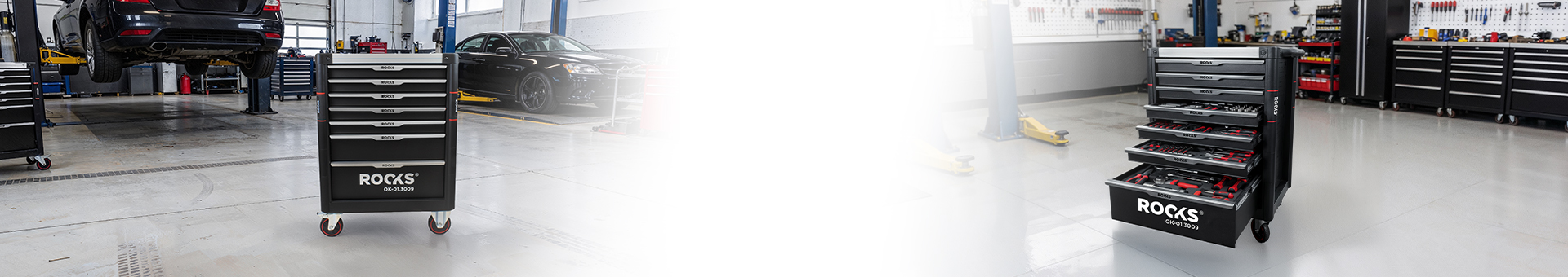 ROOKS Szafka narzędziowa STRONG GARAGE z narzędziami 276 elementów