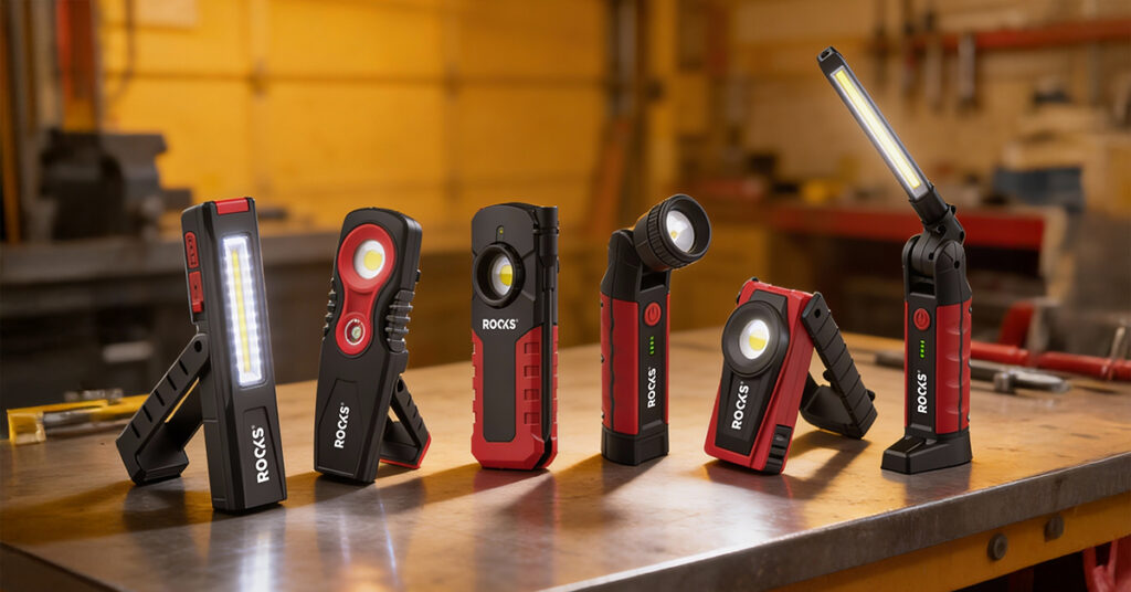 Jak wybrać latarkę warsztatową? ROOKS LAMPY WARSZTATOWE B1
