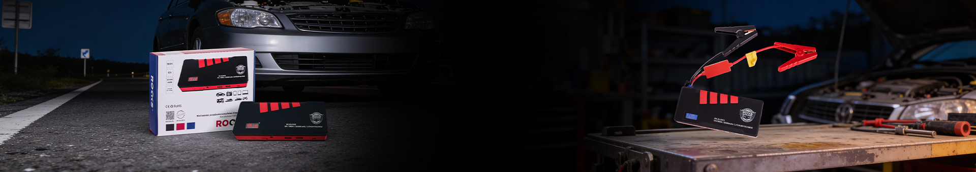 ROOKS Mini booster – urządzenie rozruchowe KING SIZE 900 A 20000 mAh 12 V