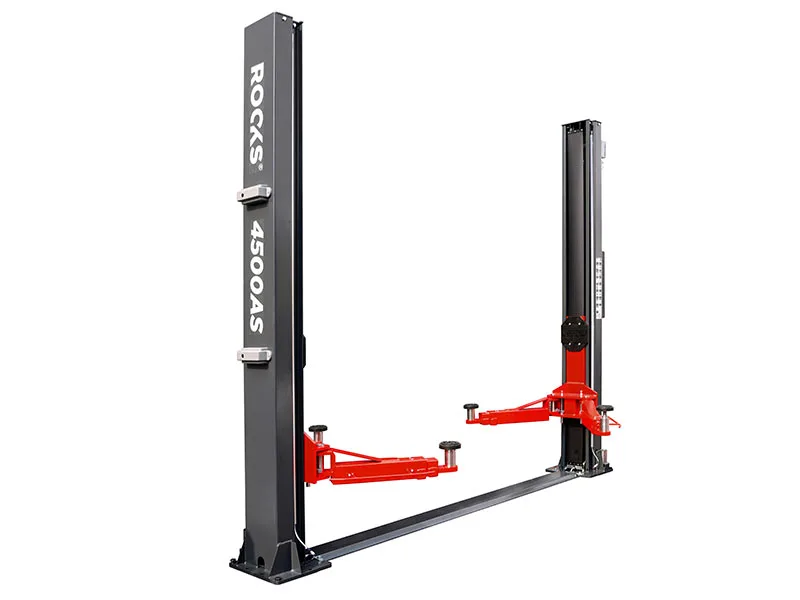 ROOKS Podnośnik dwukolumnowy automatyczny 4,5t LED sterowanie pilot 400V