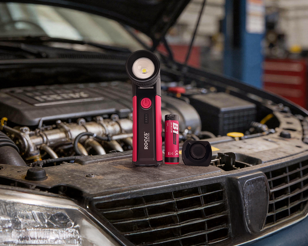 ROOKS Lampa warsztatowa B1 FLEX ZOOM 1000 lum 2600 mAh