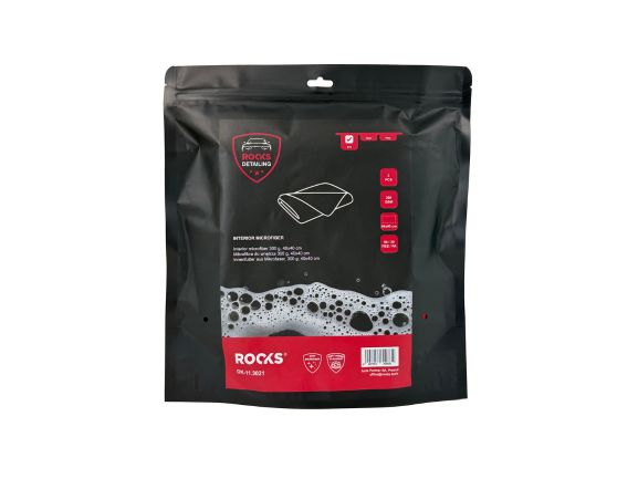 ROOKS Mikrofibra do wnętrza 300G 40x40 cm – komplet 3 sztuk do detailingu wnętrza