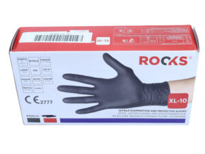 ROOKS Rękawiczki nitrylowe GARAGE BLACK V2 XL 100 sztuk