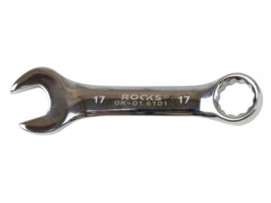 ROOKS Klucz płasko-oczkowy SHORT 17 mm